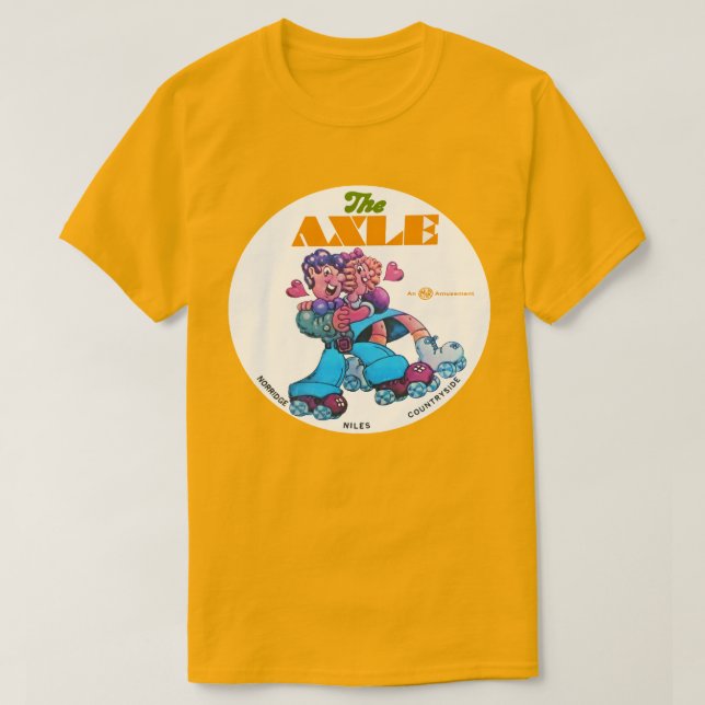 The Axle Roller Skating Rinks of Illinois. T-Shirt (Design Front)