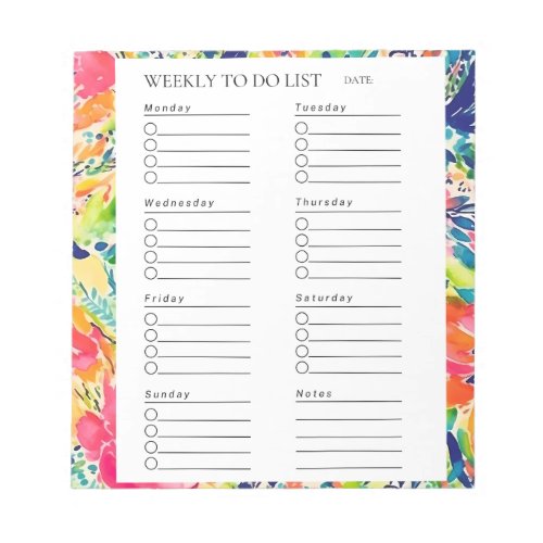 The Ayana Spring Floral Notepad