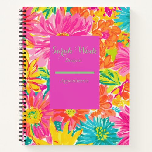 The Ayana Spring Watercolor Flower Blossom Planner Notebook