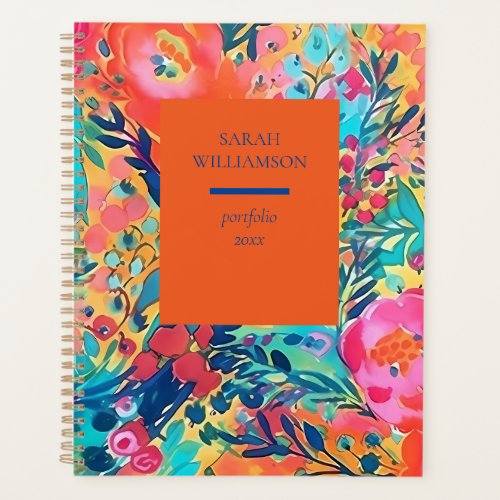 The Ayana  Watercolor Spring Floral Planner 