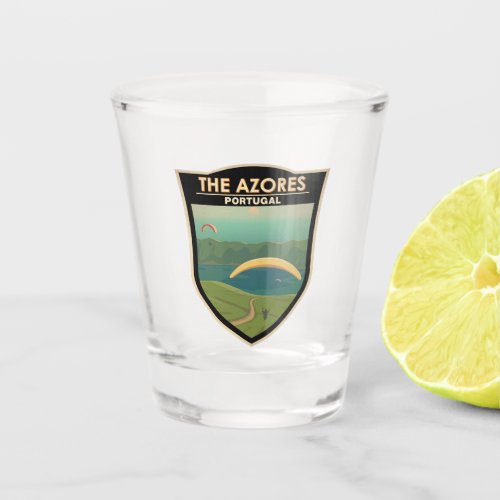 The Azores Portugal Travel Vintage Art Shot Glass