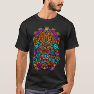 THE AZTEC GOD OF MUSIC Rock House EDM Rave Dance P T-Shirt