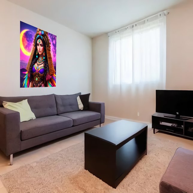 The Aztec Goddess Metztli | AI Art Poster (Creator Uploaded)