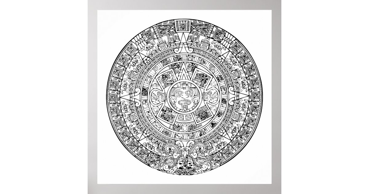 aztec design coloring pages