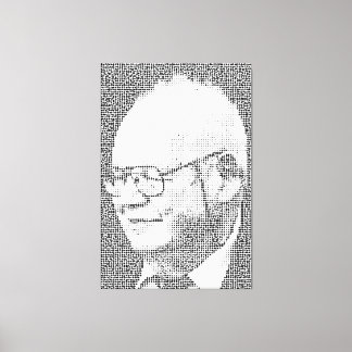 The B in Benoit B Mandelbrot stands for Benoit B M Canvas Print