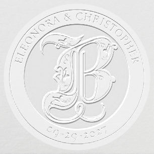 The B Monogram Embosser – A Wedding Signature 