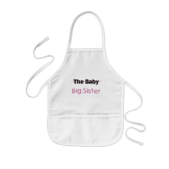 The Baby  Big Sister Kids' Apron (Front)