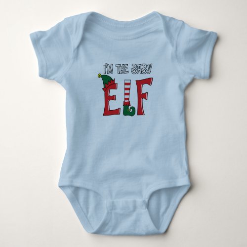 The Baby Elf Family Matching Christmas Pajama Gift Baby Bodysuit