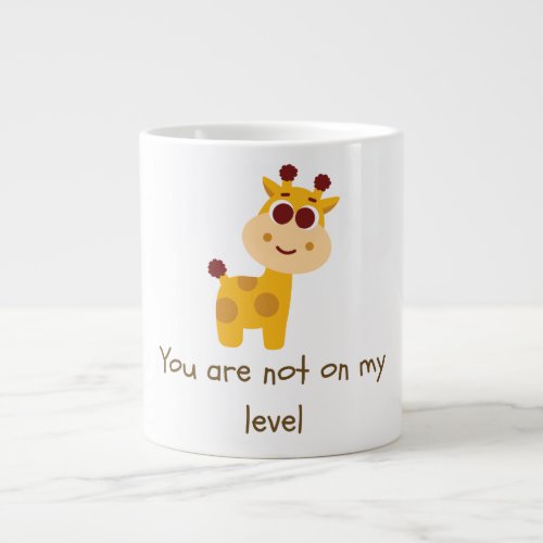 The baby giraffe design mug