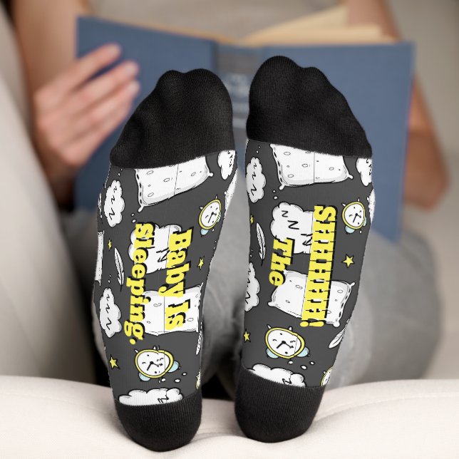 The Baby Is Sleeping Crew Socks (Bottom)