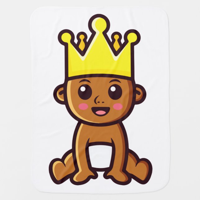 The baby king baby blanket (Front)