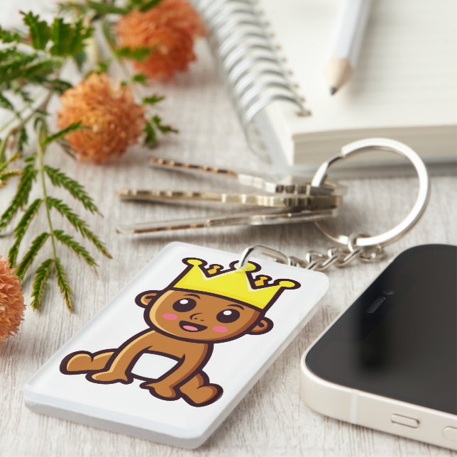 The baby king keychain (Front Right)