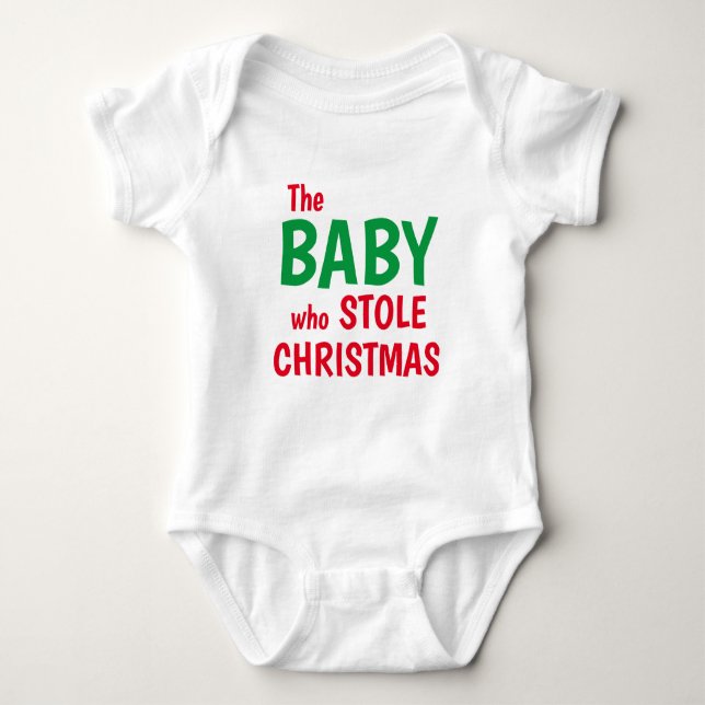 The Baby Who Stole Christmas Baby Bodysuit (Front)