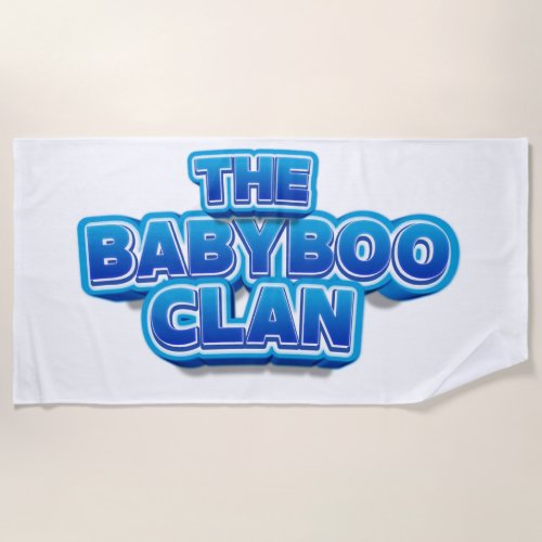 The BabyBoo Clan Beach Towel