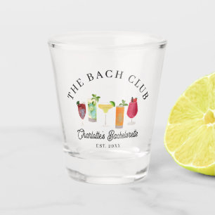 The Bach Club Bachelorette Cocktails Party Drinks Shot Glass