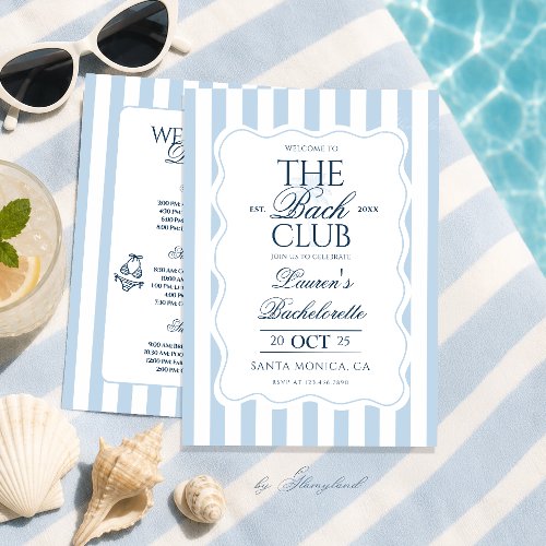 The Bach Club Bachelorette  Invitation