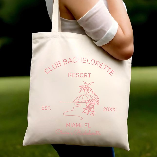 The Bach Club Bachelorette Party Favors Bridesmaid Tote Bag (Creator Uploaded)
