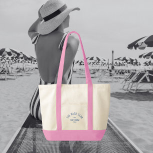 The Bach Club Blue Custom Crest Bachelorette Tote Bag