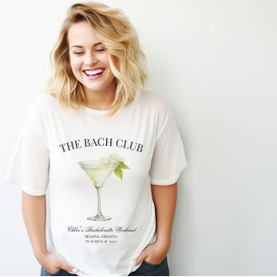 The Bach Club Custom Bachelorette Party Matching T-Shirt