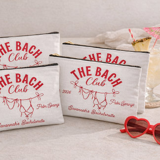 The Bach Club Makeup Bags | Beach Bachelorette