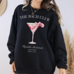 The Bach Club Pink Cocktail Black  Sweatshirt