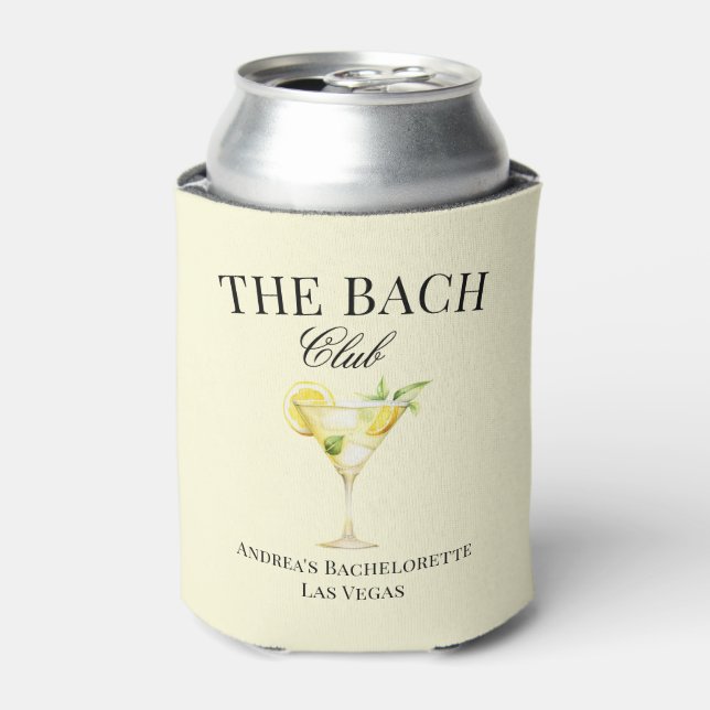 The Bach Lemon Cocktail Luxury Social Club  Can Cooler (Can Front)