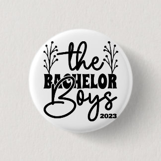 'The Bachelor Boys', Party, Customizable, Stag Do Button