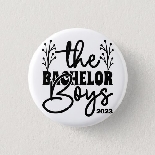 The Bachelor Boys Party Customizable Stag Do Button