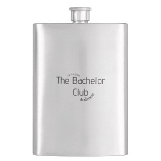 the bachelor club name year stylish trendy curvy flask