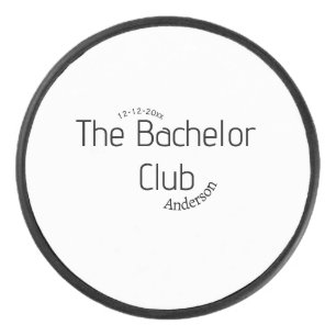 the bachelor club name year stylish trendy curvy hockey puck