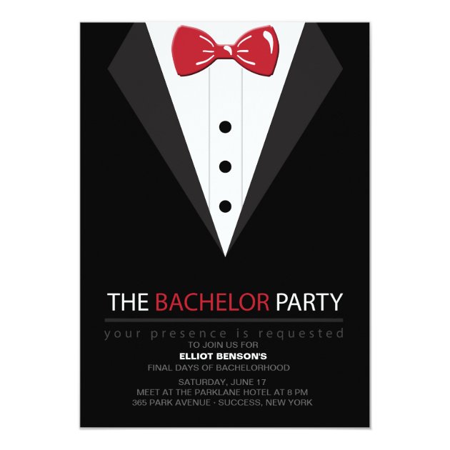 The Bachelor Party Invitation