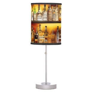 The Back Bar Artistic Watercolor  Table Lamp