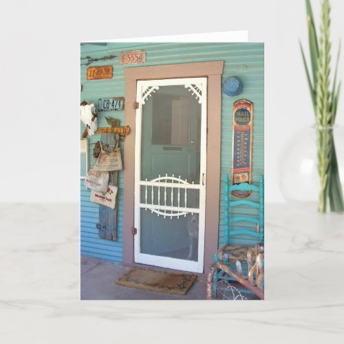 The Back Door Greeting Card