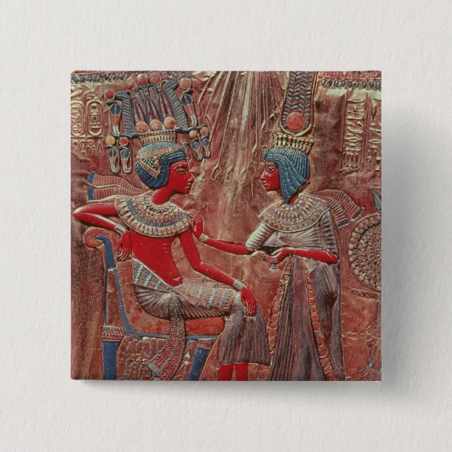 The back of the throne of Tutankhamun Button (Front)