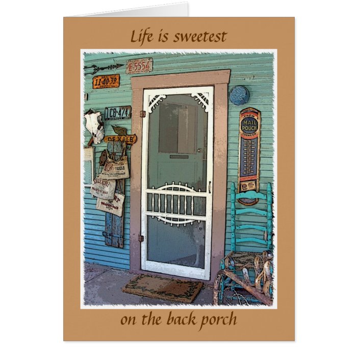 "The Back Porch" Greeting Cards