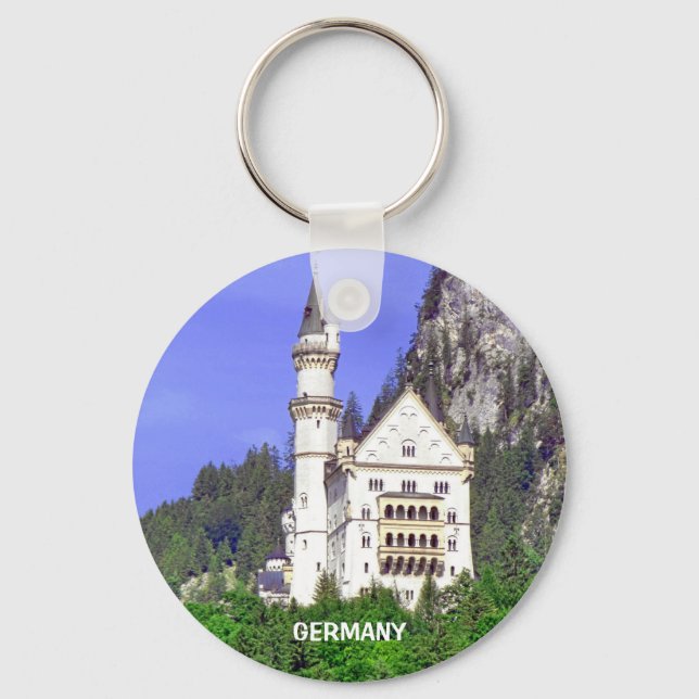 THE BACK SIDE OF NEUSCHWANSTEIN CASTLE KEYCHAIN (Front)