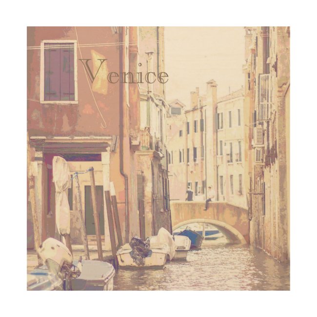 The Back Streets of Venice Travel Poster Style