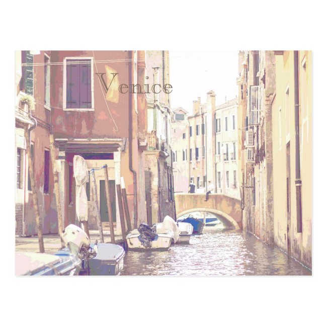 The Back Streets of Venice Travel Poster Style