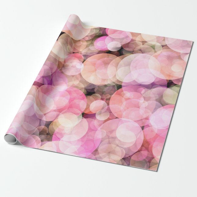 The backdrop of pale yellow bubbles. wrapping paper (Unrolled)