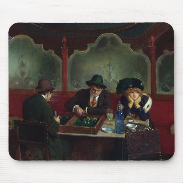 The Backgammon Players Mouse Pad (Front)