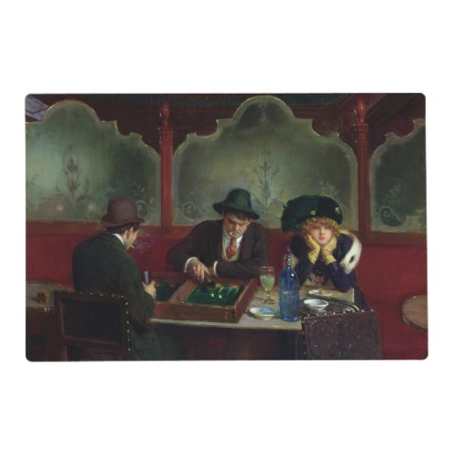 The Backgammon Players Placemat