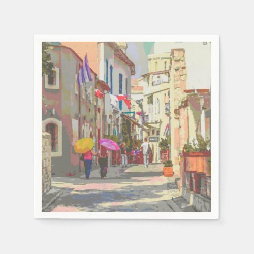 The Backstreets of Cyprus Artistic Decoupage Napkins