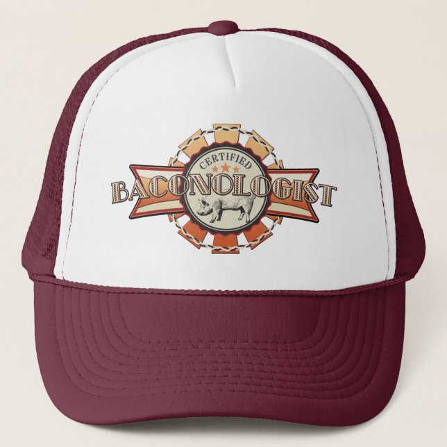 The Baconologist Seal Trucker Hat (Front)