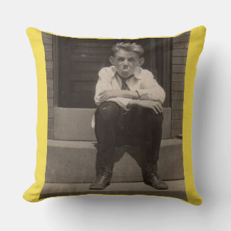 the bad attitude throw pillow
