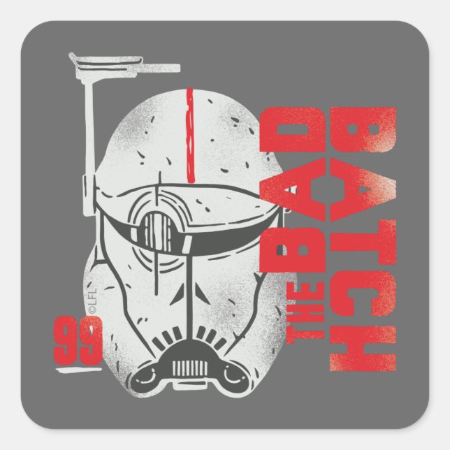 The Bad Batch | Clone Force 99 - Crosshair Square Sticker (Front)