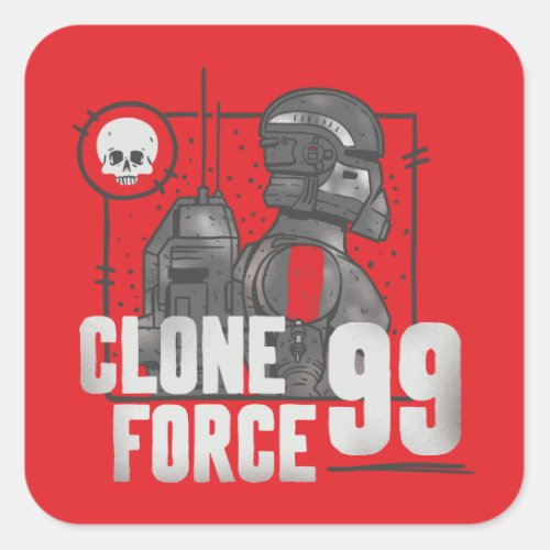 The Bad Batch  Clone Force 99 _ Echo Square Sticker