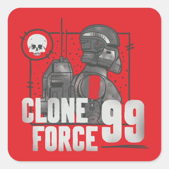 The Bad Batch | Clone Force 99 - Echo Square Sticker (Front)