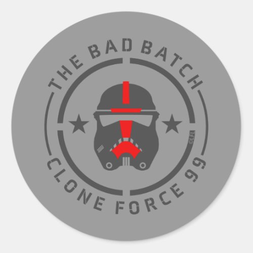 The Bad Batch  Clone Force 99 _ Hunter Classic Round Sticker