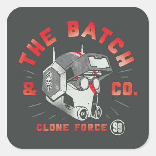The Bad Batch  Clone Force 99 _ Tech Square Sticker
