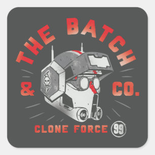 The Bad Batch Clone Force 99 - Tech Square Sticker